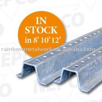 Galvanized U-Channel Sign Post